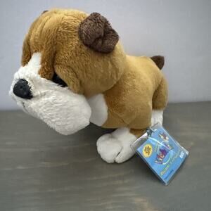 Webkinz Bulldog Plush HM126 With Sealed Code Tag Ganz Stuffed Animal Puppy Toy